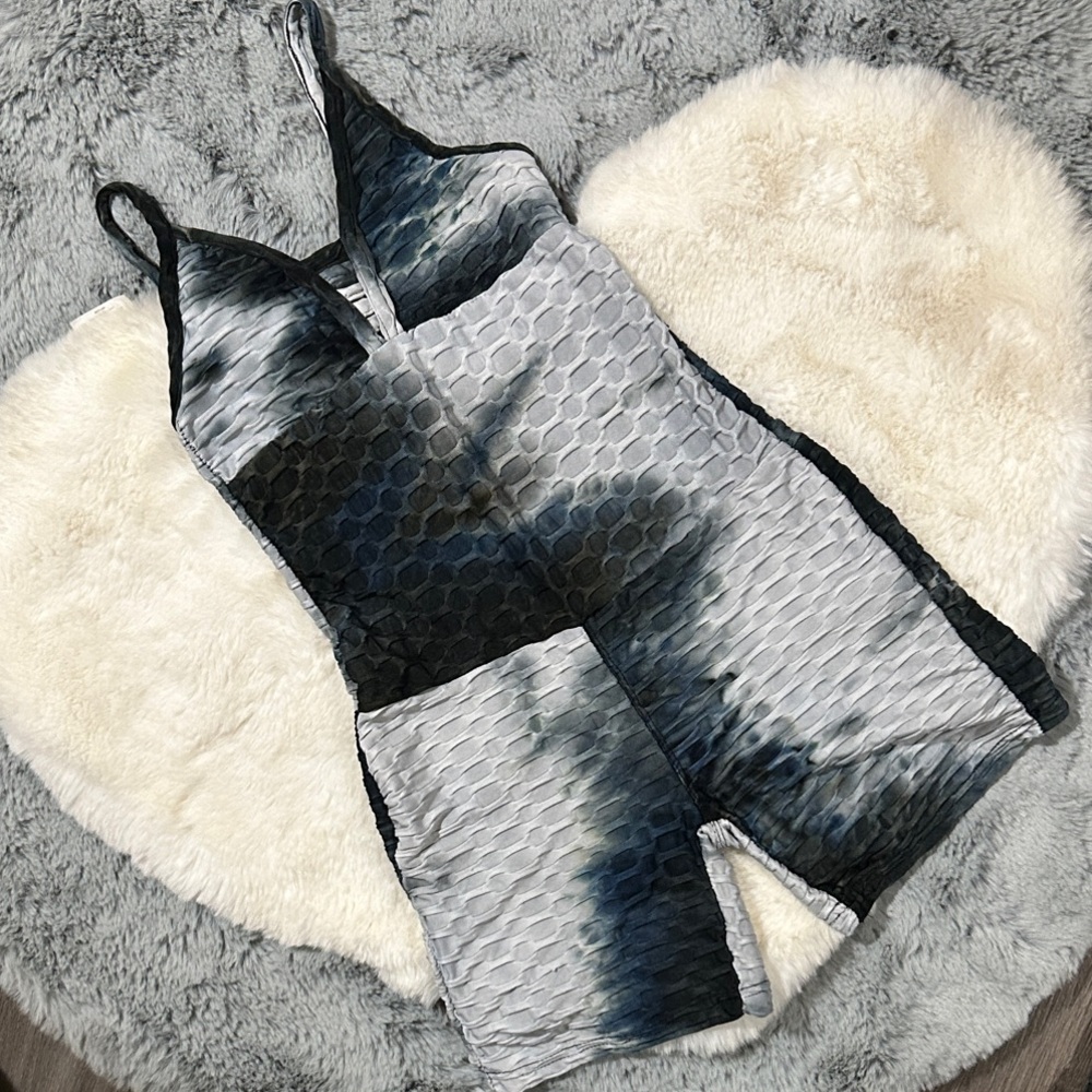Stylish Black and Gray Women's Romper